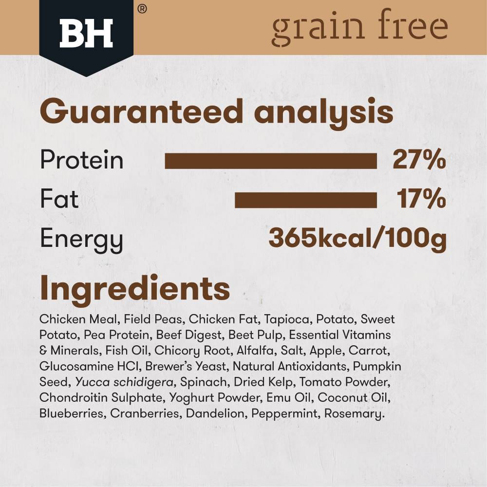 Black Hawk Dog Food Large Breed Adult Grain Free Chicken