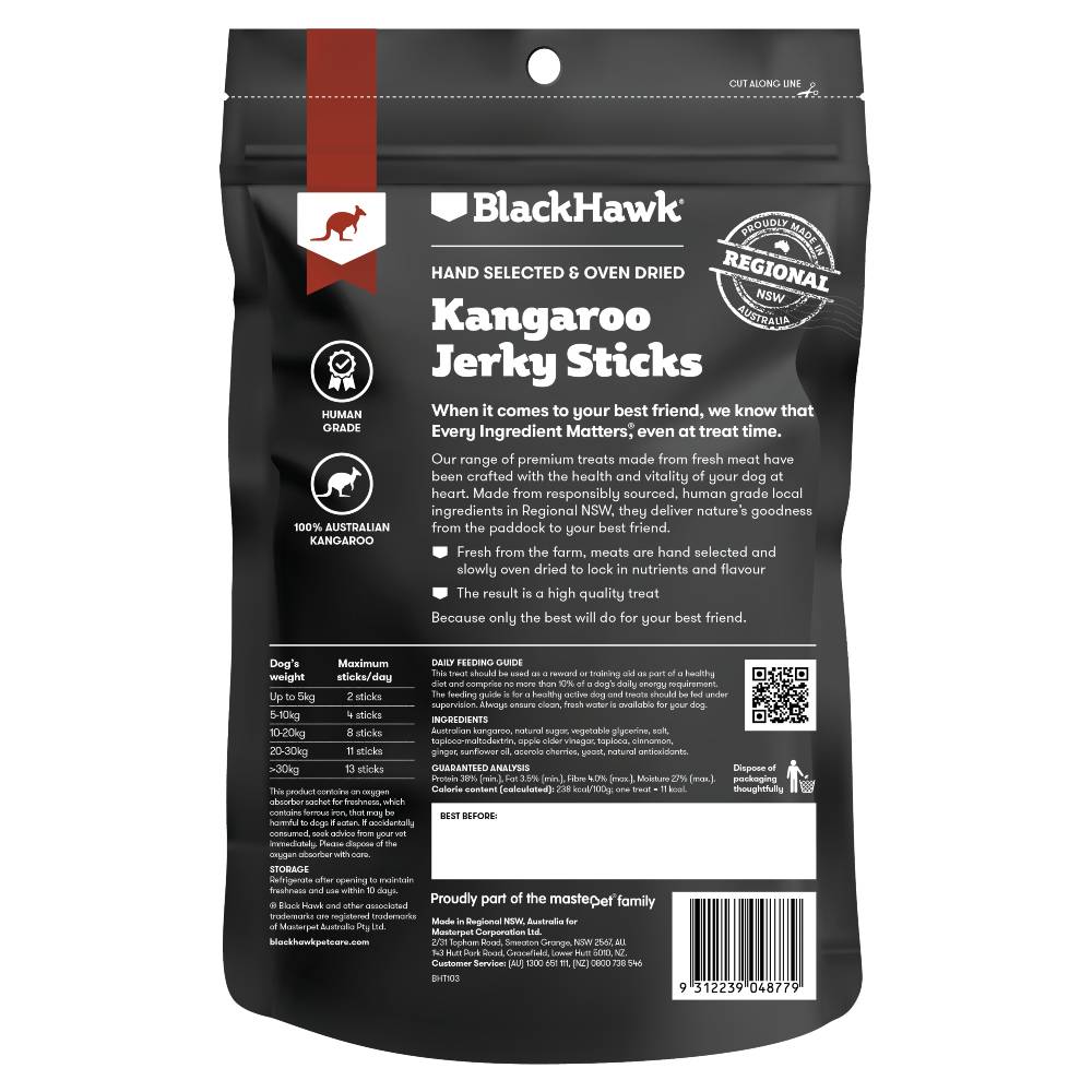 Black Hawk Kangaroo Jerky Sticks