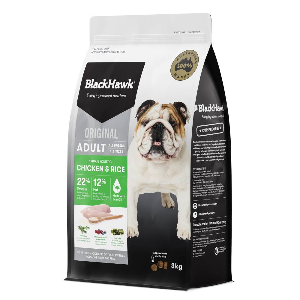 Black Hawk Dog Food Adult Chicken and Rice