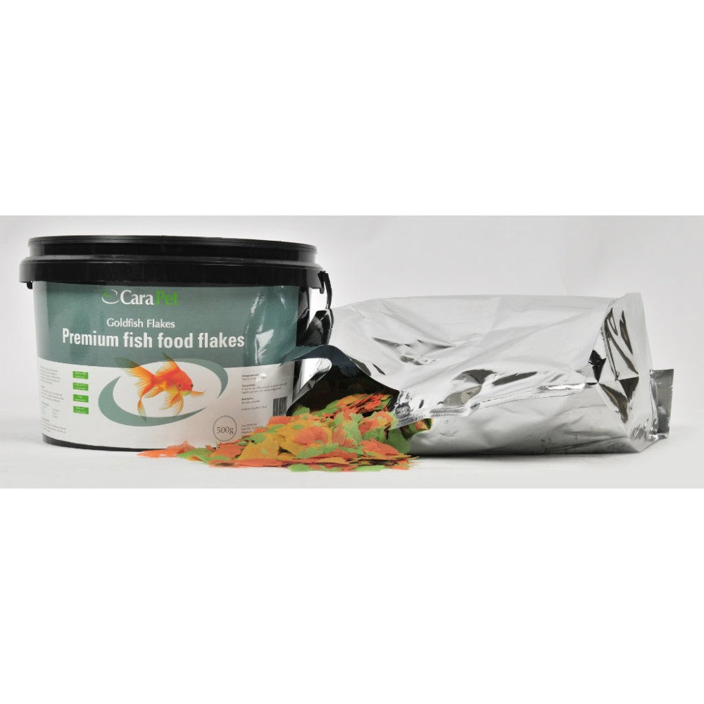 Cara Pet Goldfish Fish Food Flakes Bulk Pack