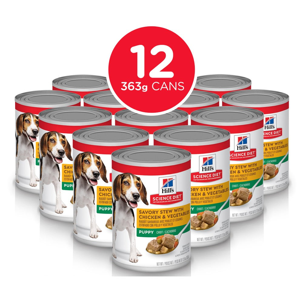 Hills Science Diet Puppy Savory Stew Chicken Canned Food