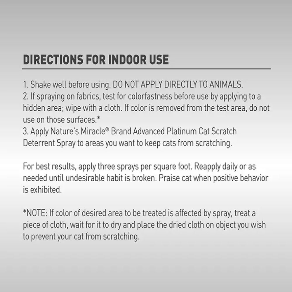 Natures Miracle Cat Scratch Deterrent Spray
