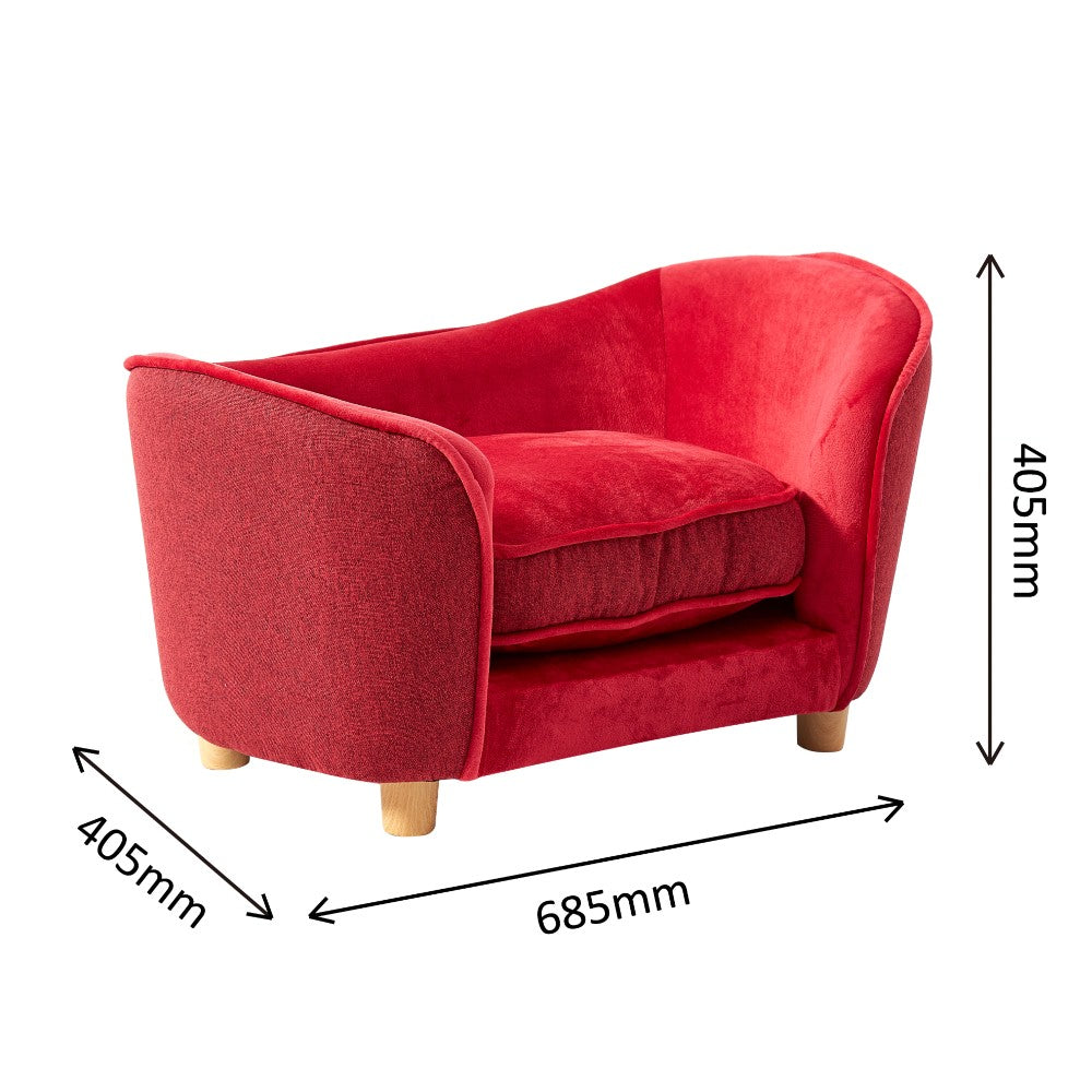 Petset Pet Sofa Red