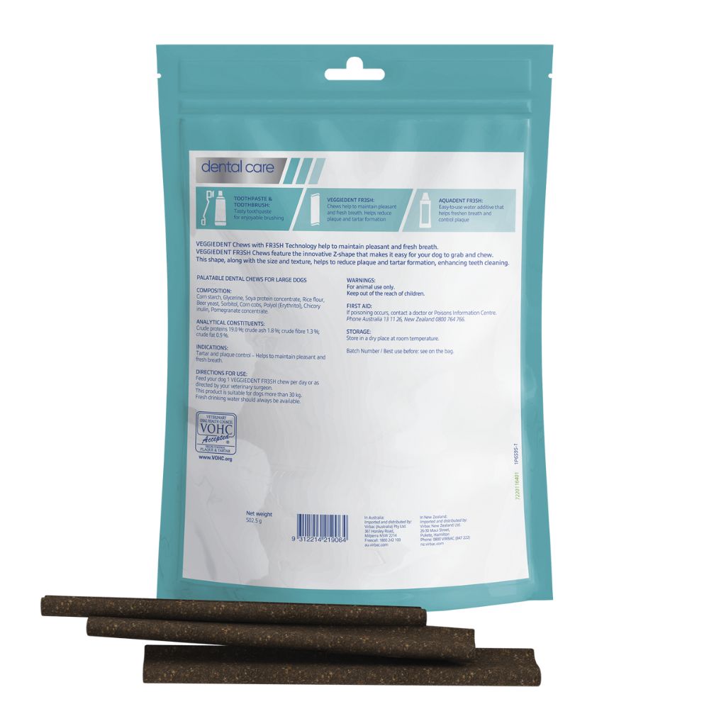Veggiedent FR3SH Large Dental Chews
