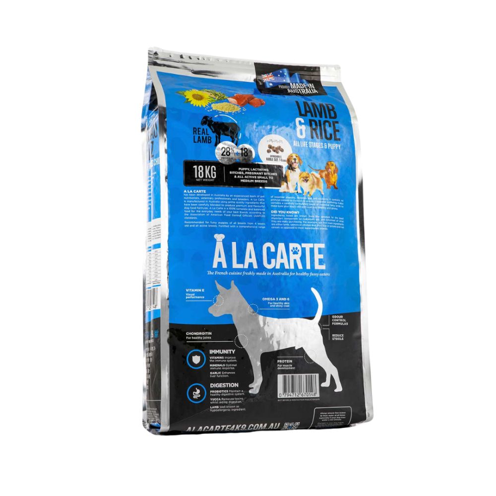 A La Carte Lamb and Rice All Life Stages and Puppy