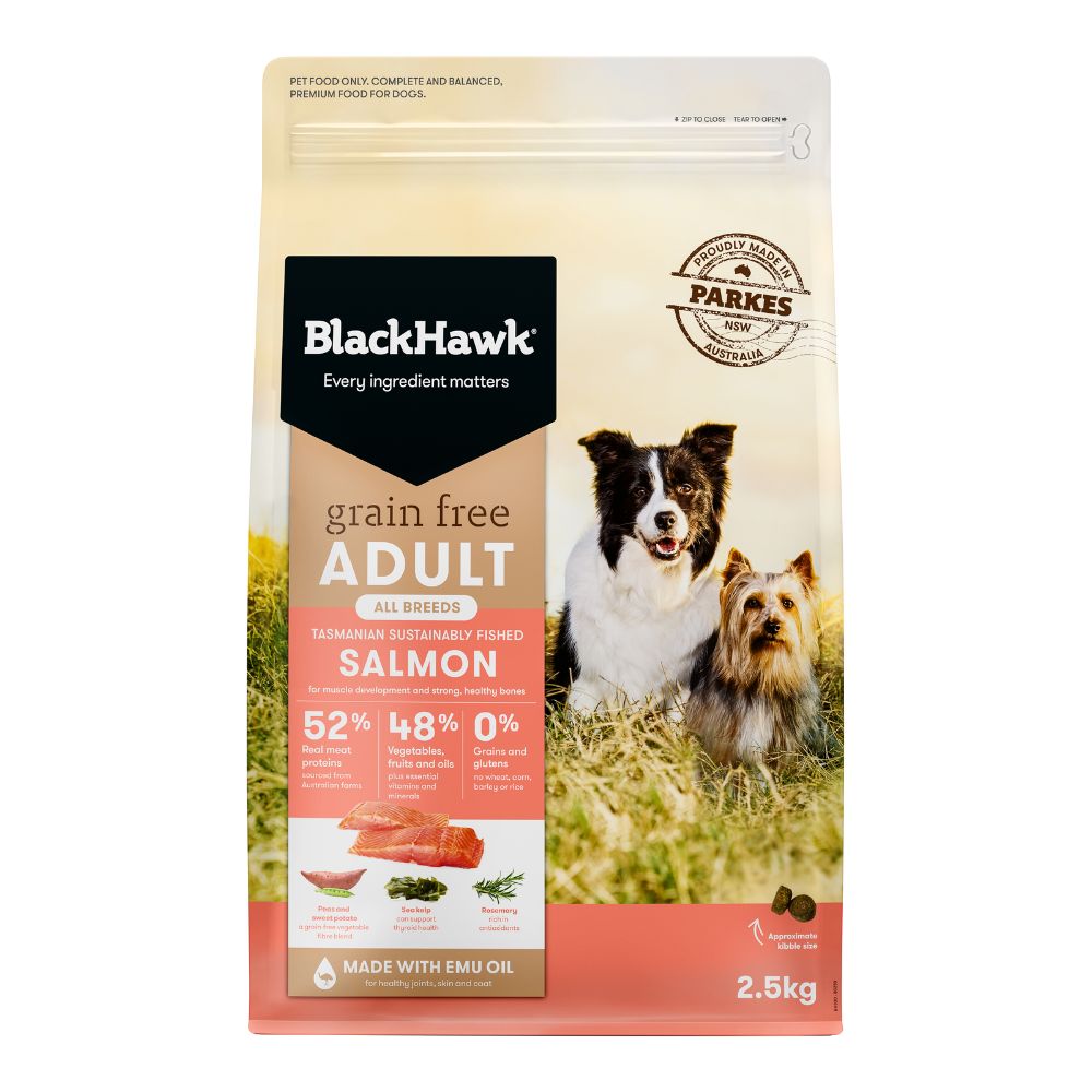 Black Hawk Adult Dog Food Grain Free Salmon