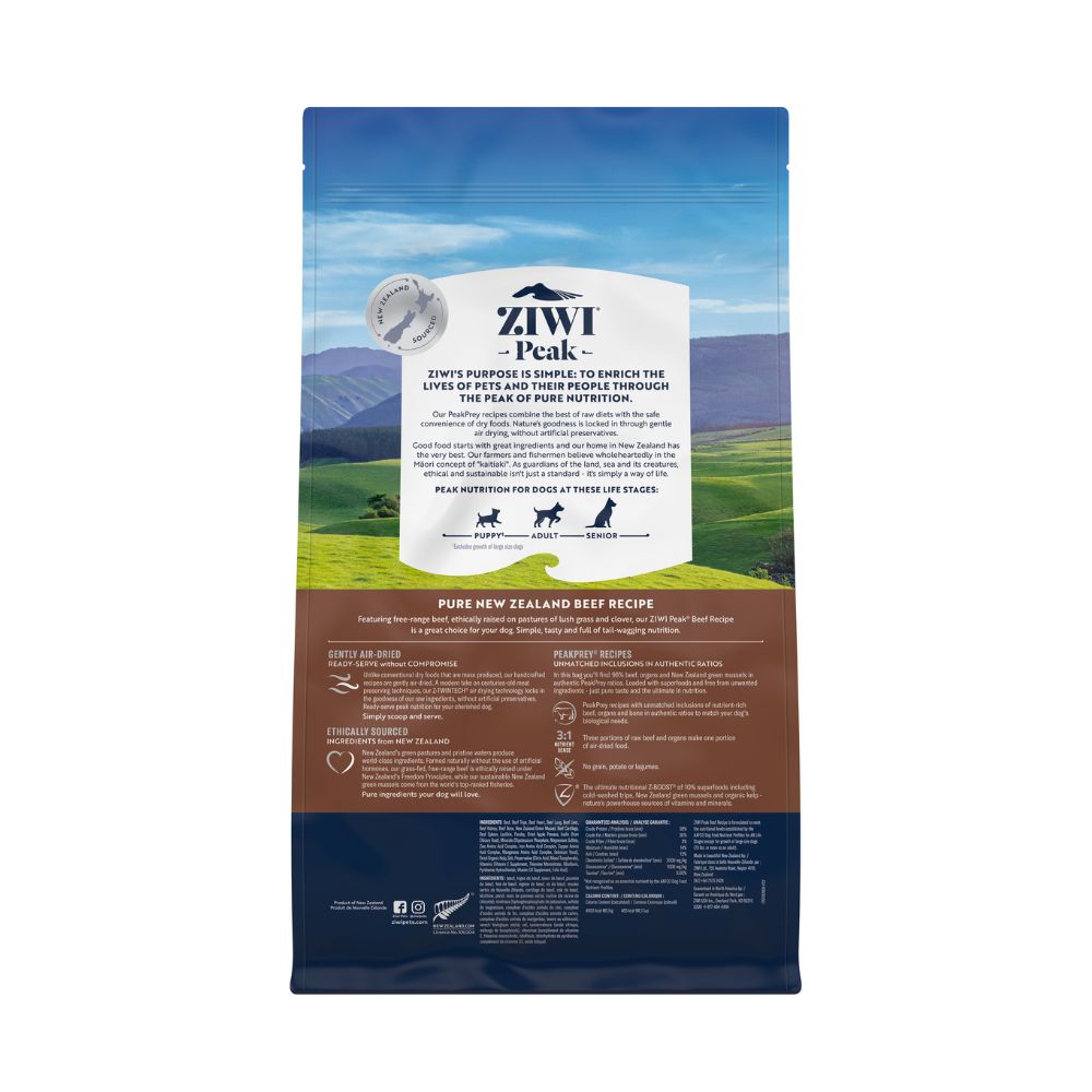 Ziwi Peak Air Dried Beef Dry Dog Food