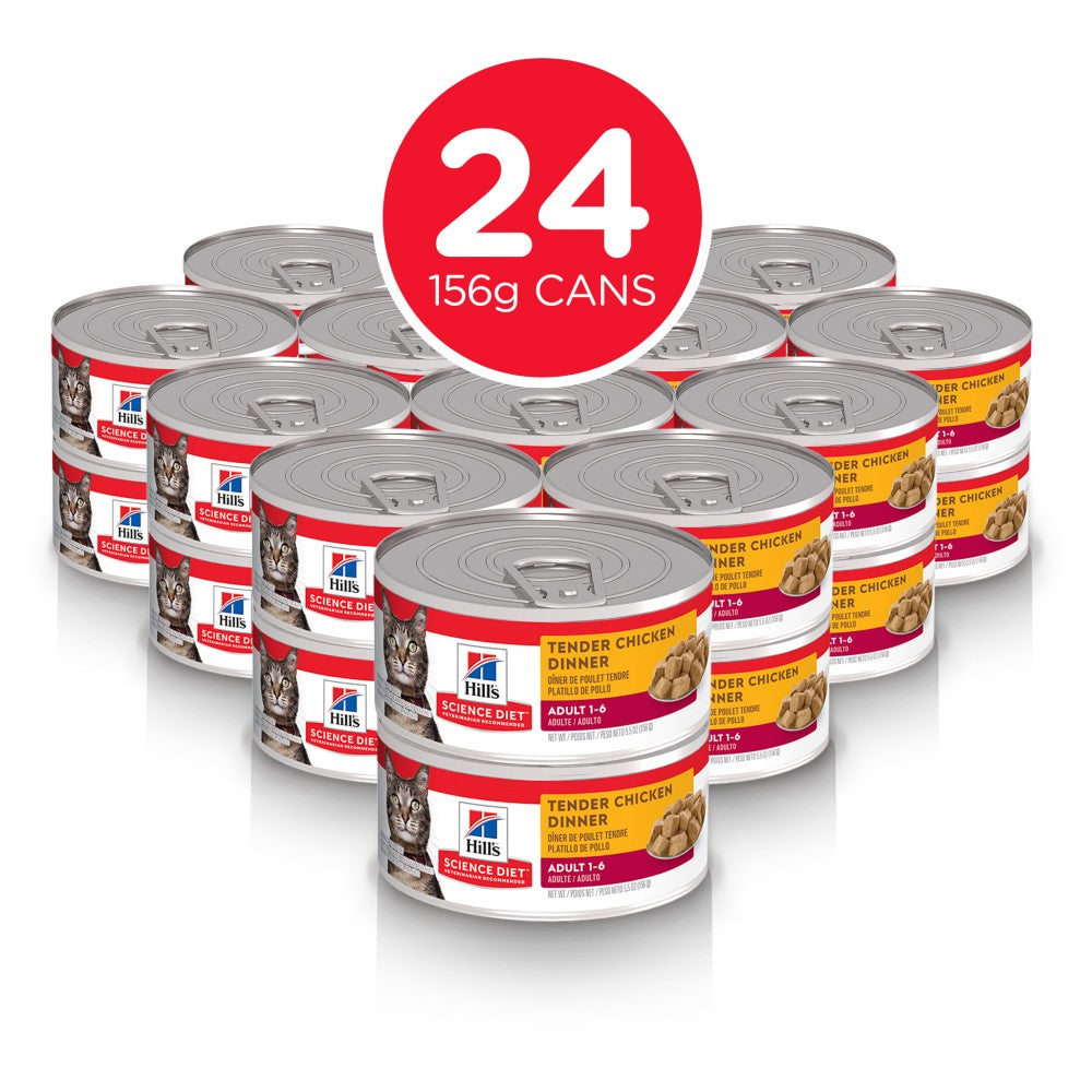 Hills Science Diet Adult Cat Tender Chicken Dinner Canned Food
