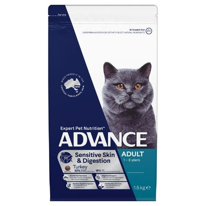 Advance Cat Adult Sensitive Skin And Digestion