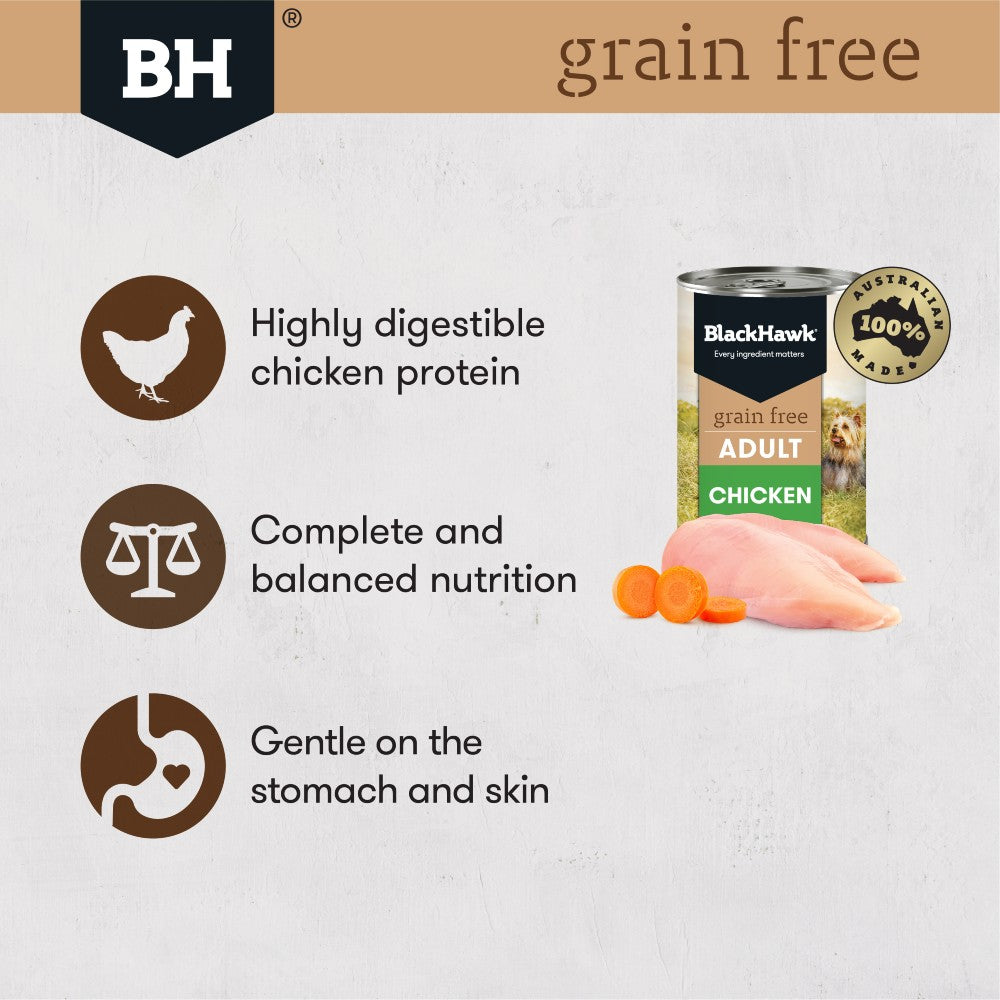 Black Hawk Dog Food Adult Grain Free Chicken Wet Food