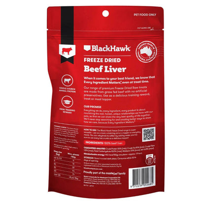Black Hawk Freeze Dried Beef Liver Dog Treats