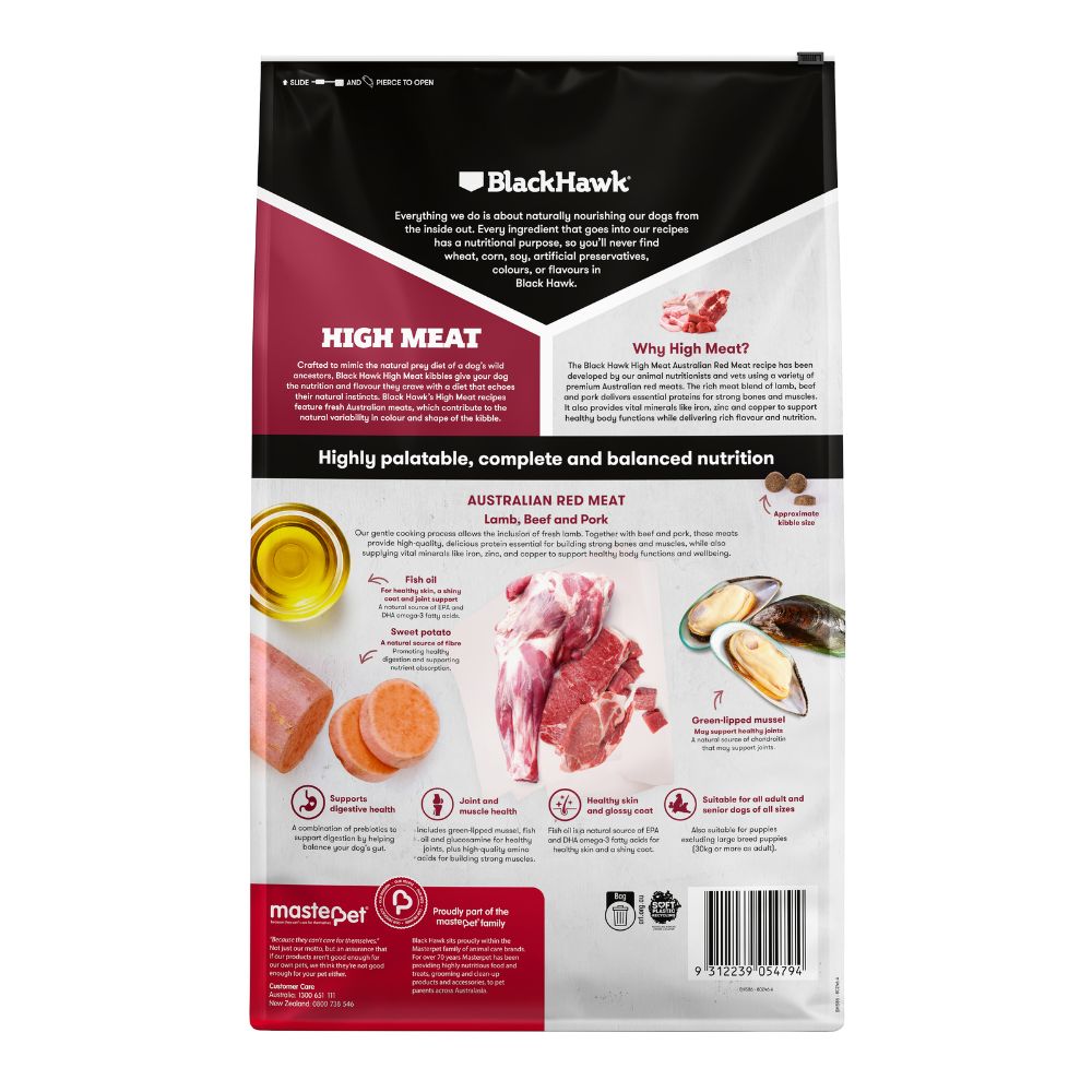 Black Hawk Dog Food High Meat Red Meat
