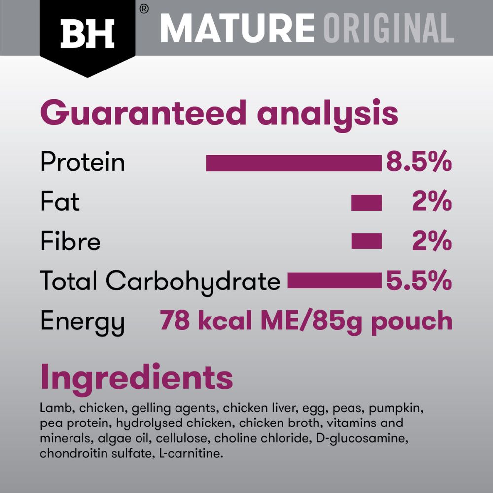 Black Hawk Mature 7+ Lamb and Vegetables Wet Dog Food Pouches