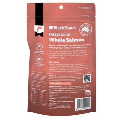 Black Hawk Freeze Dried Whole Salmon Dog Treats