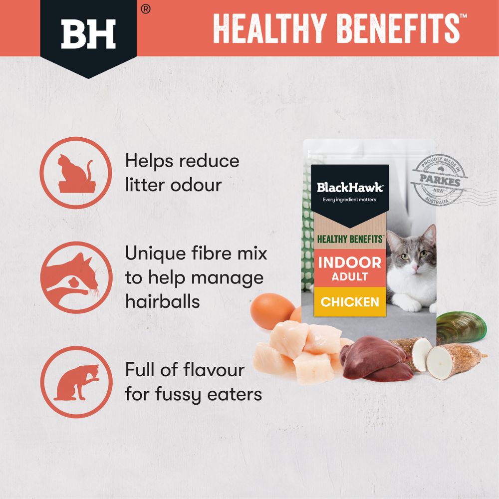 Black Hawk Adult Cat Healthy Benefits Indoor