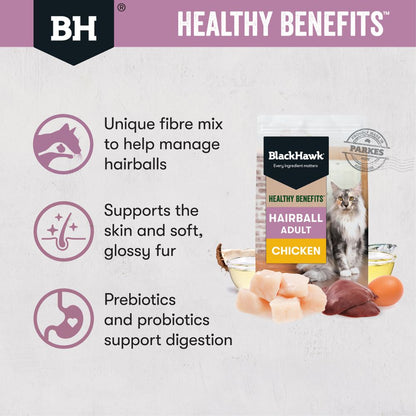 Black Hawk Adult Cat Healthy Benefits Hairball