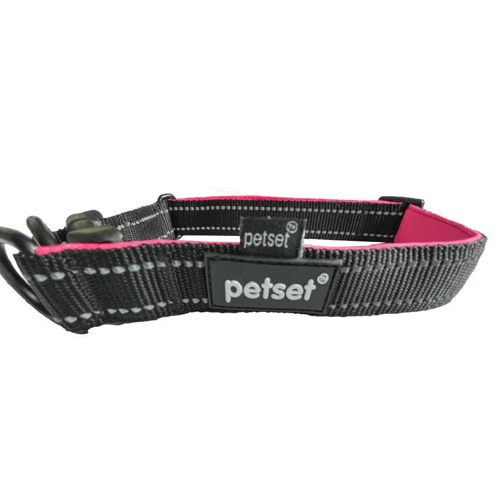 Petset Dog Collar Active Adjustable Black and Pink