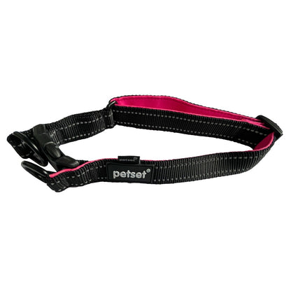 Petset Dog Collar Active Adjustable Black and Pink