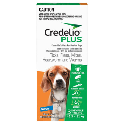 Credelio Plus Medium Dog 5.5-11kg