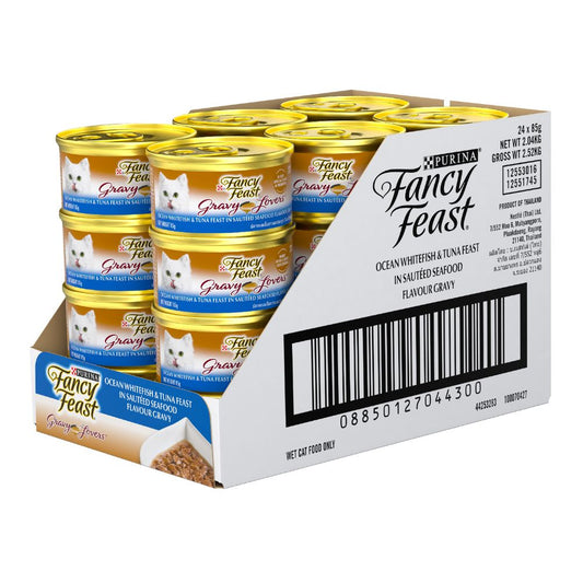 Fancy Feast Gravy Lovers Ocean Whitefish And Tuna Feast Sauteed Seafood