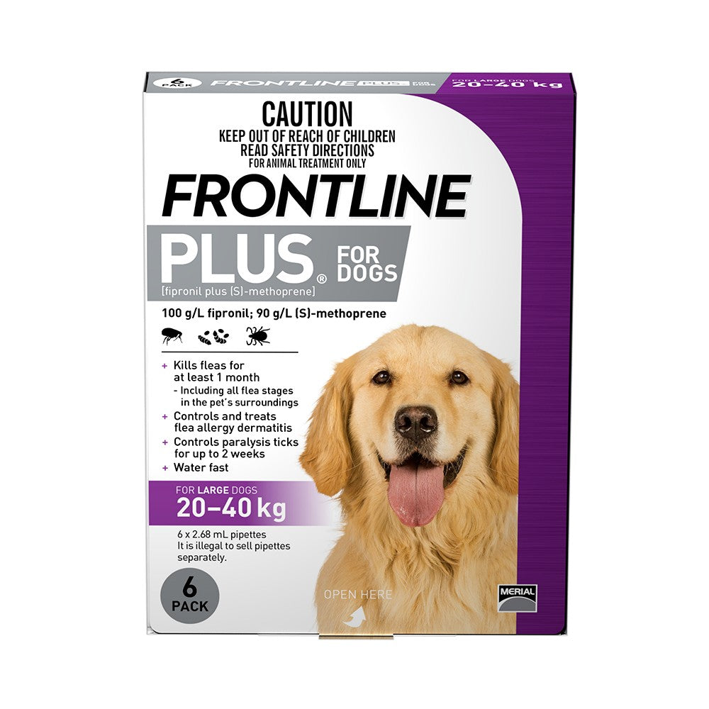 Frontline Plus Large 20-40kg Purple
