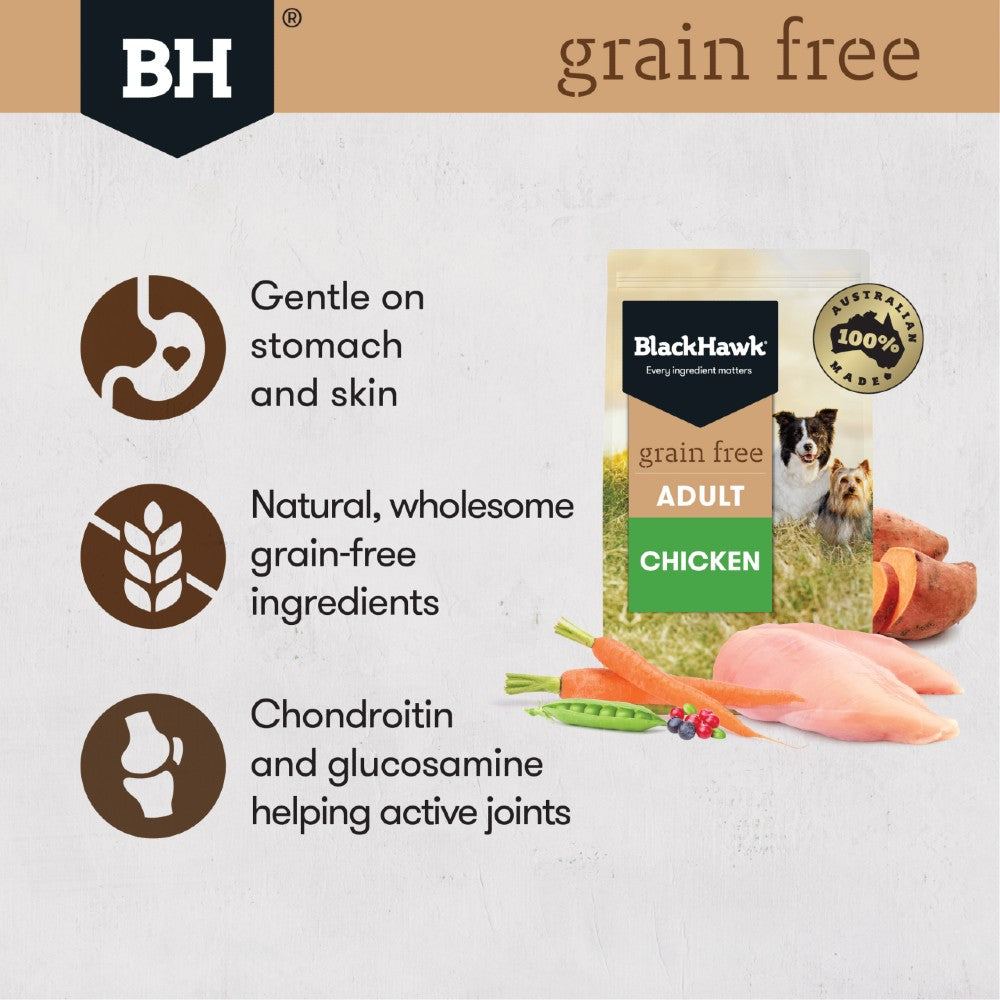 Black Hawk Adult Dog Food Grain Free Chicken