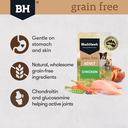 Black Hawk Adult Dog Food Grain Free Chicken