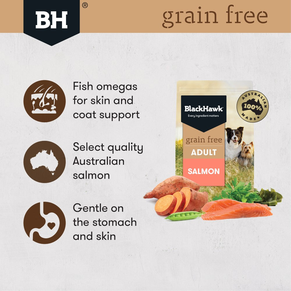 Black Hawk Adult Dog Food Grain Free Salmon