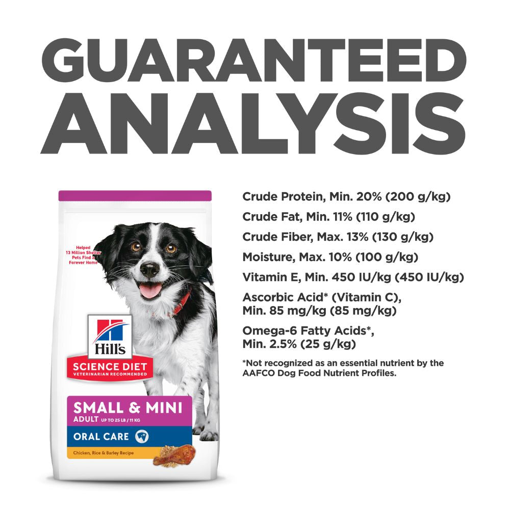 Hills Science Diet Adult Small and Mini Oral Care Dry Dog Food