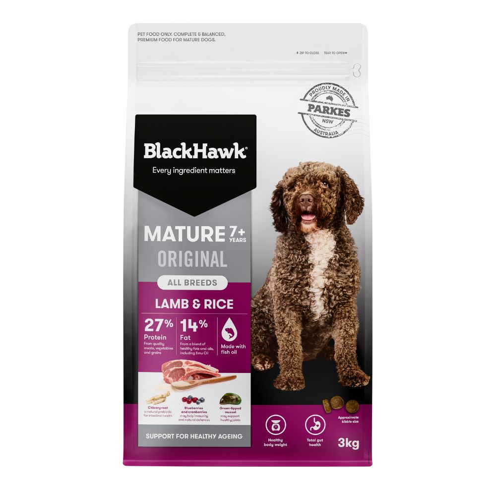 Black Hawk Dog Food Mature Lamb and Rice
