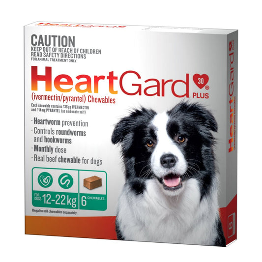 Heartgard Plus 12-22kg Medium Green