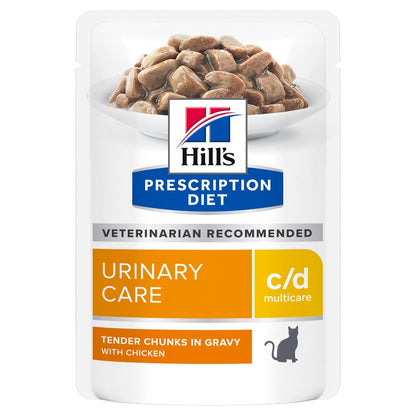 Hills Prescription Diet c/d Multicare Urinary Care Chicken Cat Food Pouches