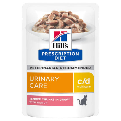 Hills Prescription Diet c/d Multicare Urinary Care Salmon Cat Food Pouches