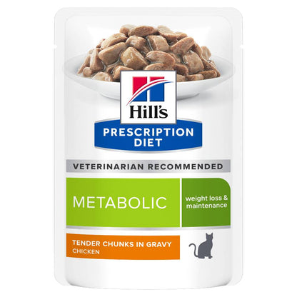 Hills Prescription Diet Metabolic Weight Management Cat Food Pouches