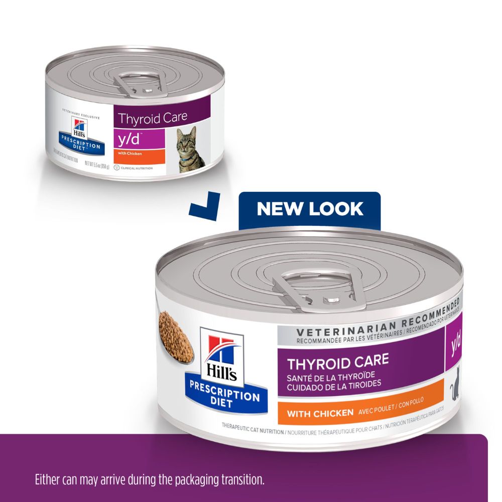 Hills Prescription Diet y/d Thyroid Care Canned Cat Food