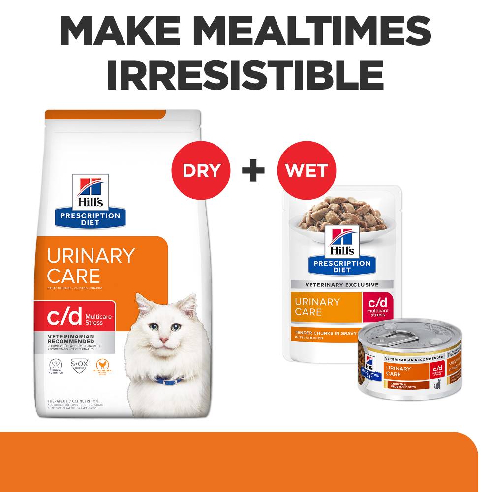 Hills Prescription Diet c/d Multicare Stress Urinary Care Dry Cat Food