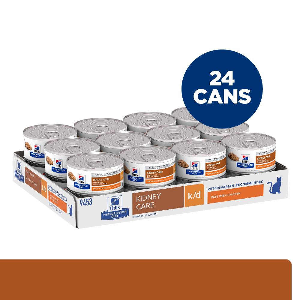 Hills Prescription Diet k/d Kidney Care Chicken Pate Canned Cat Food