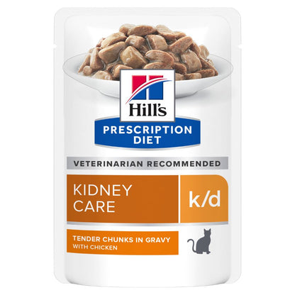 Hills Prescription Diet k/d Kidney Care Chicken Cat Food Pouches