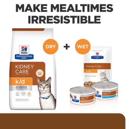 Hills Prescription Diet k/d Kidney Care Chicken Cat Food Pouches