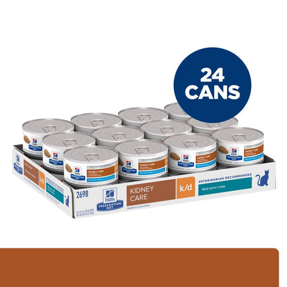 Hills Prescription Diet k/d Kidney Care Tuna Pate Canned Cat Food