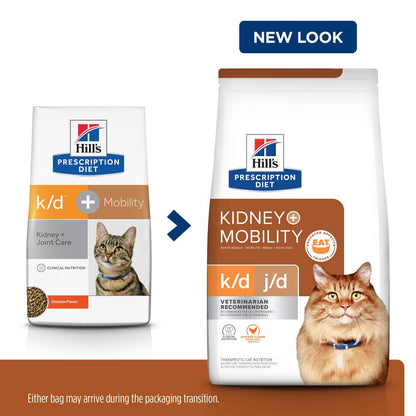 Hills Prescription Diet k/d Kidney Care Plus j/d Mobility Dry Cat Food