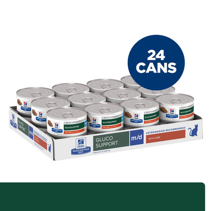 Hills Prescription Diet m/d Glucose/Weight Management Canned Cat Food