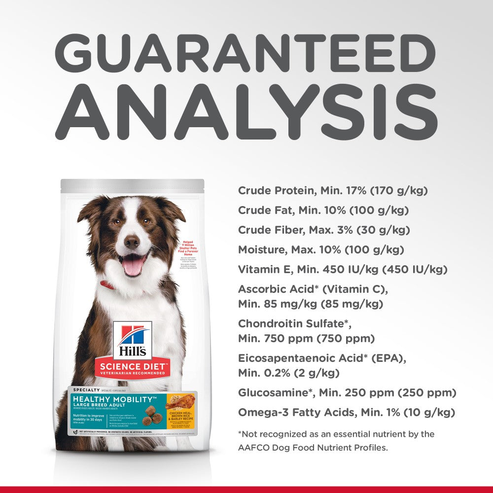 Hills Science Diet Adult Healthy Mobility Large Breed Dry Dog Food