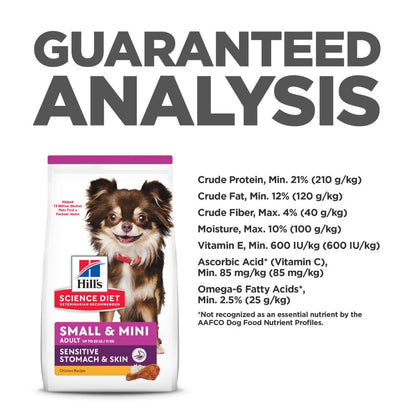 Hills Science Diet Adult Small And Mini Sensitive Stomach and Skin Dry Dog Food