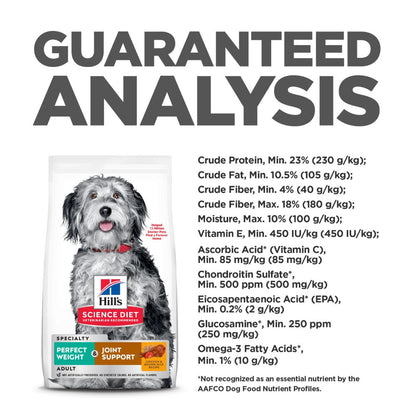 Hills Science Diet Adult Perfect Weight + Joint Support Dry Dog Food