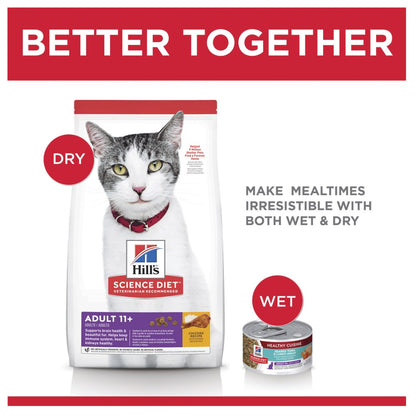 Hills Science Diet Adult 11+ Senior Dry Cat Food