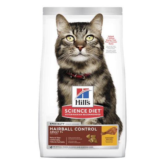 Hills Science Diet Adult 7+ Hairball Control Dry Cat Food