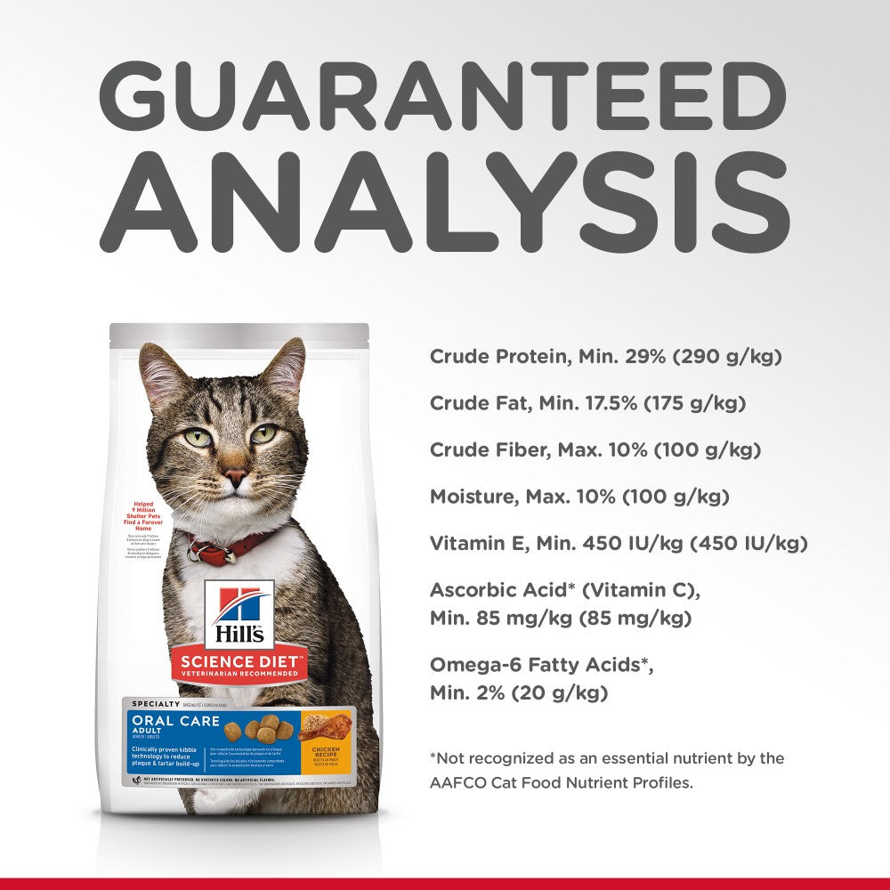 Hills Science Diet Adult Oral Care Dry Cat Food