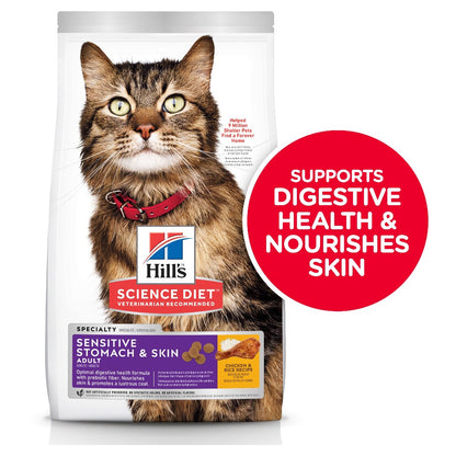 Hills Science Diet Adult Sensitive Stomach and Skin Dry Cat Food