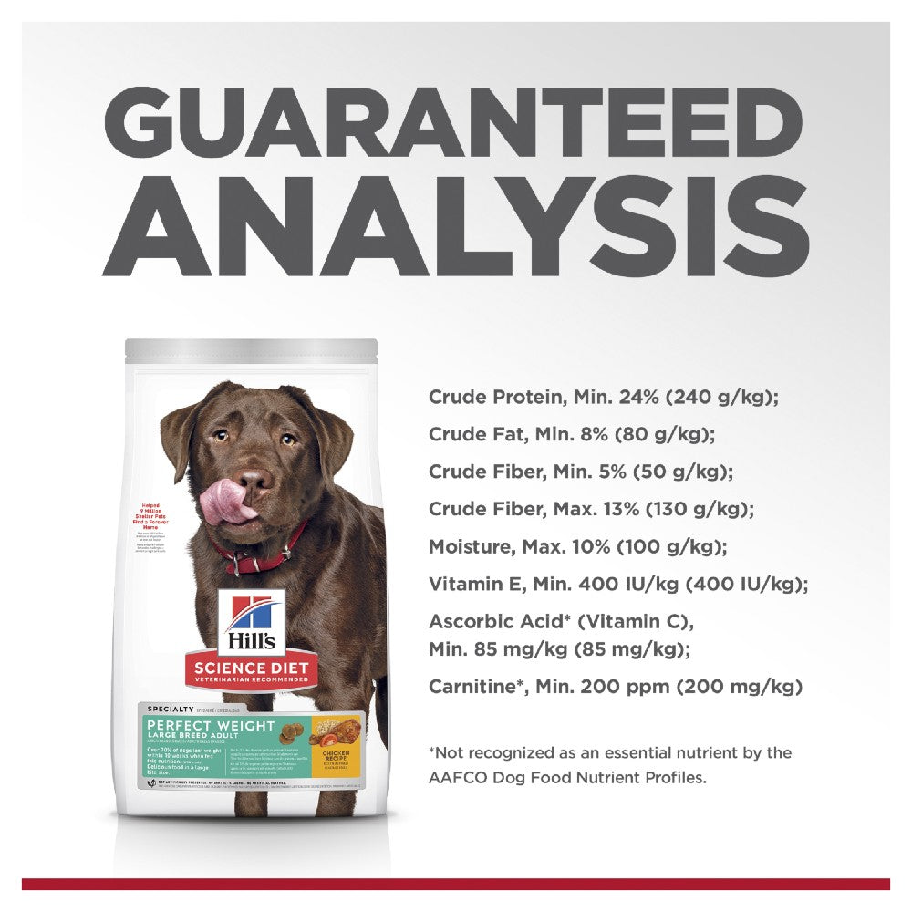 Hills Science Diet Adult Large Breed Perfect Weight Dry Dog Food